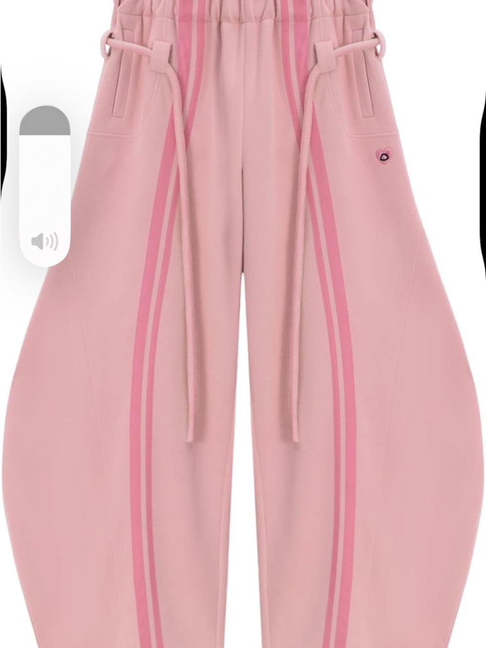 Aelfric Eden Soft Pink Barrel Sweatpants Sz Medium